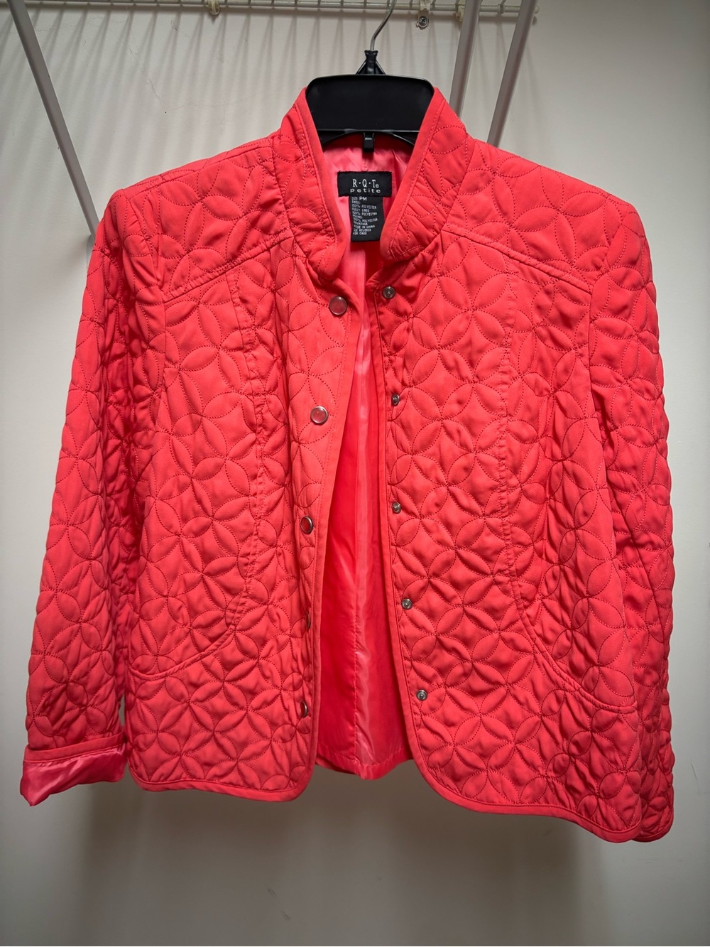 R.Q.T Quilted Coral Jacket for Women